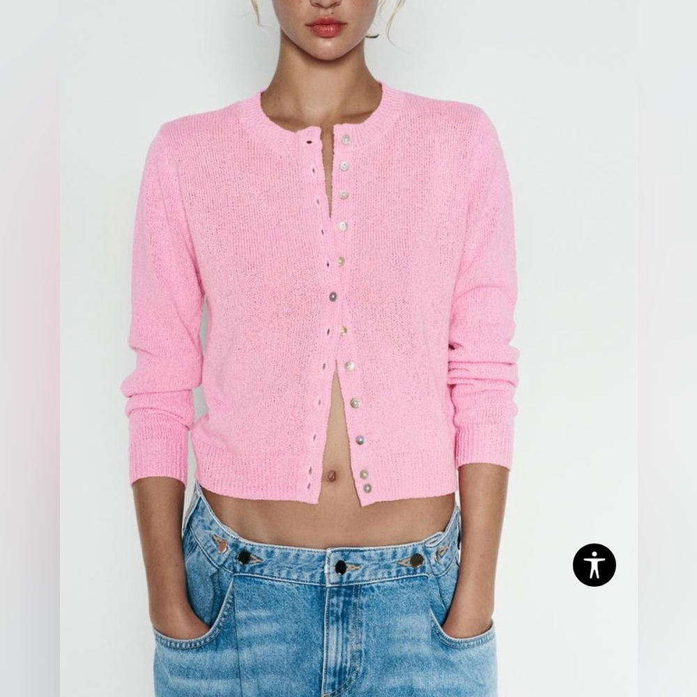 NWT Zara Smooth Knit Cardigan Size Small